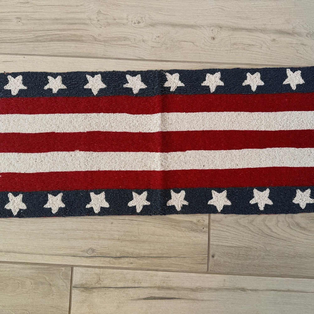 Patriotic Star Stripe Runner - Red White Blue